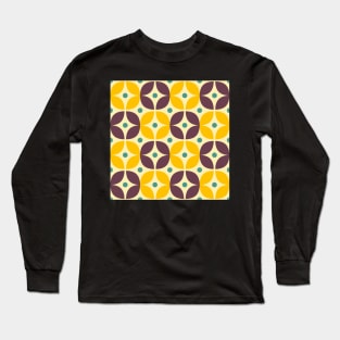 Geometric Pattern: Stylised Flower: Veronica Long Sleeve T-Shirt